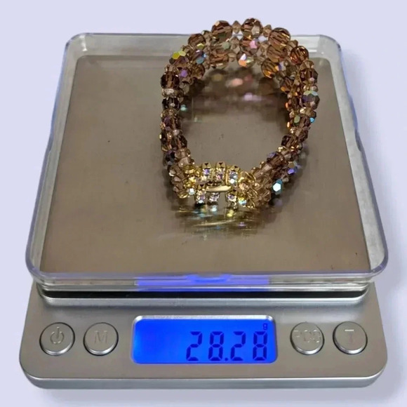 🍁Vintage Continental AB Crystal Bracelet - Picture 4 of 4